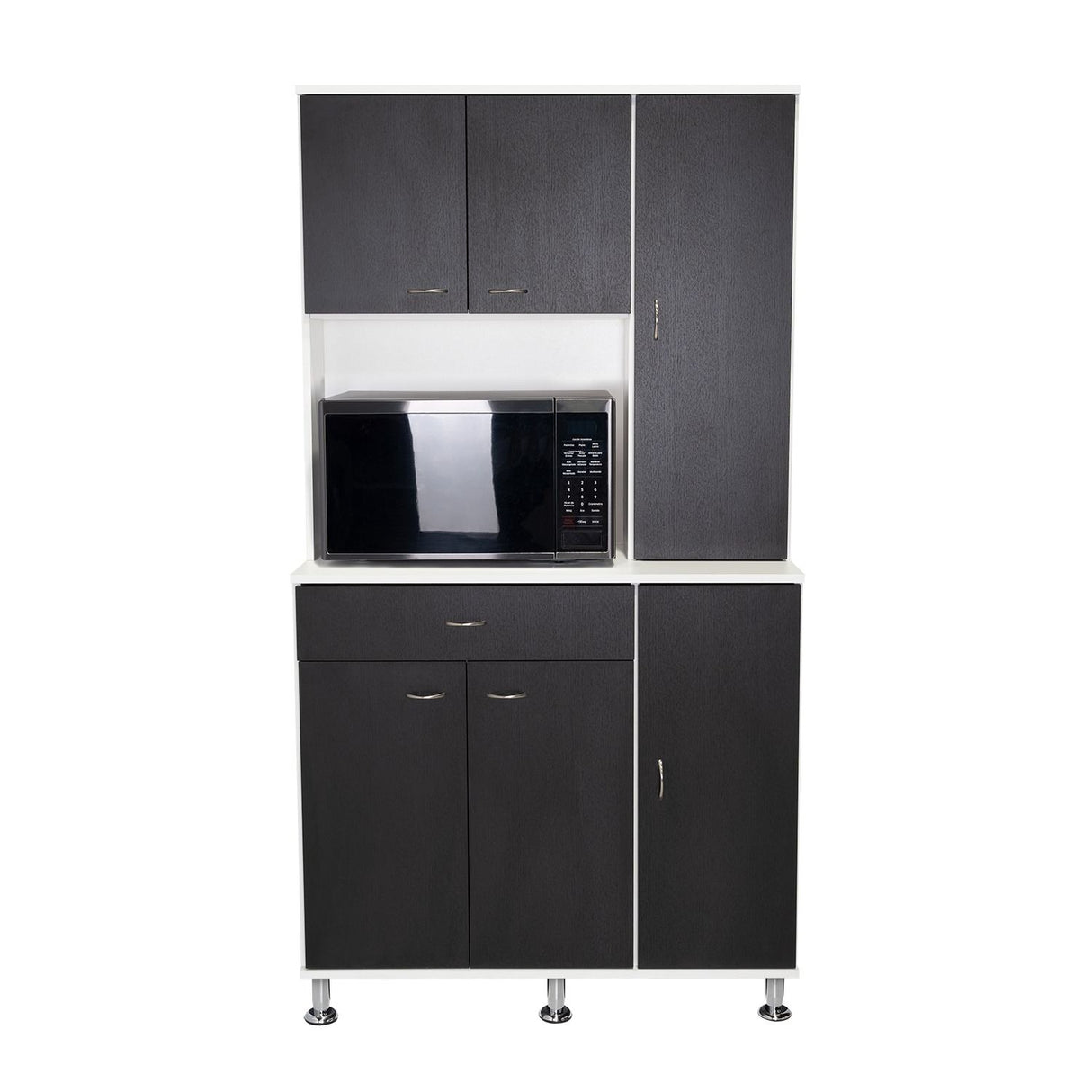 Alacena Della Blanco 90x169cm con Un Entrepaño y con Seis Puertas - Muebles Organizadores | Bylmo