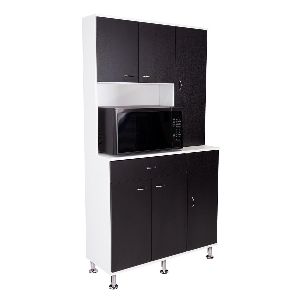 Alacena Della Blanco 90x169cm con Un Entrepaño y con Seis Puertas - Muebles Organizadores | Bylmo