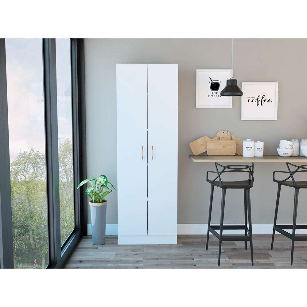 Alacena Multiusos Blanco 60 cm con Dos Puertas - Muebles Organizadores | Bylmo