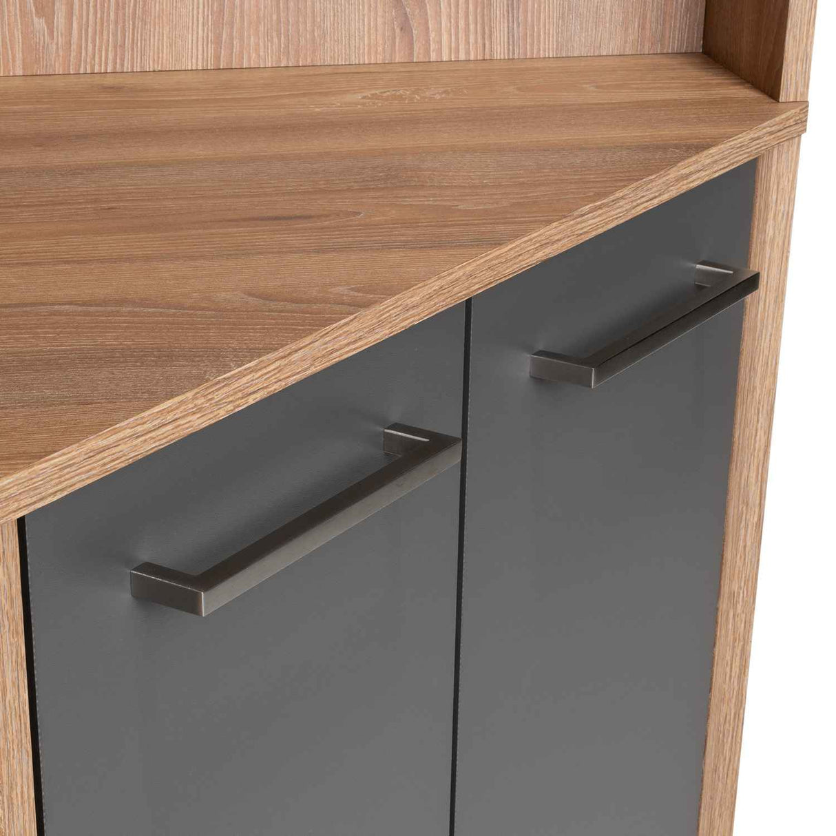 Bar Carmenere Miel y Plomo 56.7x186cm con Tres Compartimientos con Tres Portacopas y sin Portabotellas - Bares | Bylmo