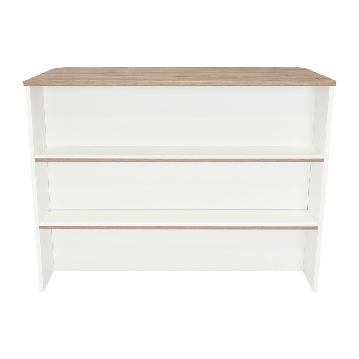 Barra de Cocina Blanco Blanco 120x90cm con Dos Entrepaños y con Dos Comportamientos - Muebles Organizadores | Bylmo