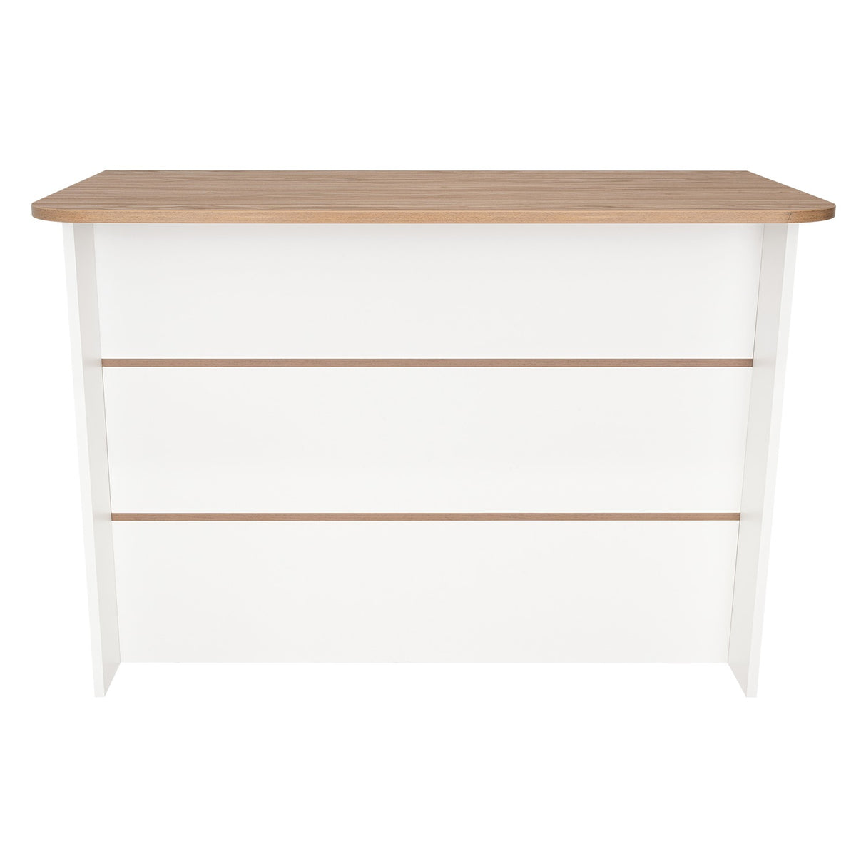 Barra de Cocina Blanco Blanco 120x90cm con Dos Entrepaños y con Dos Comportamientos - Muebles Organizadores | Bylmo