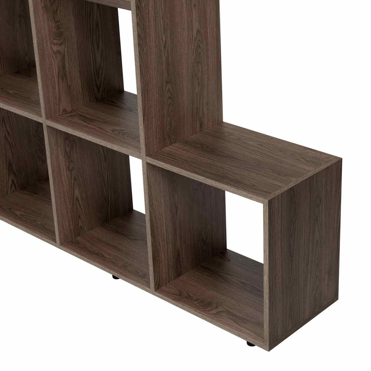 Biblioteca Escalera Beijing Coñac 155.1x169.9cm con Diez Compartimientos - Bibliotecas | Bylmo