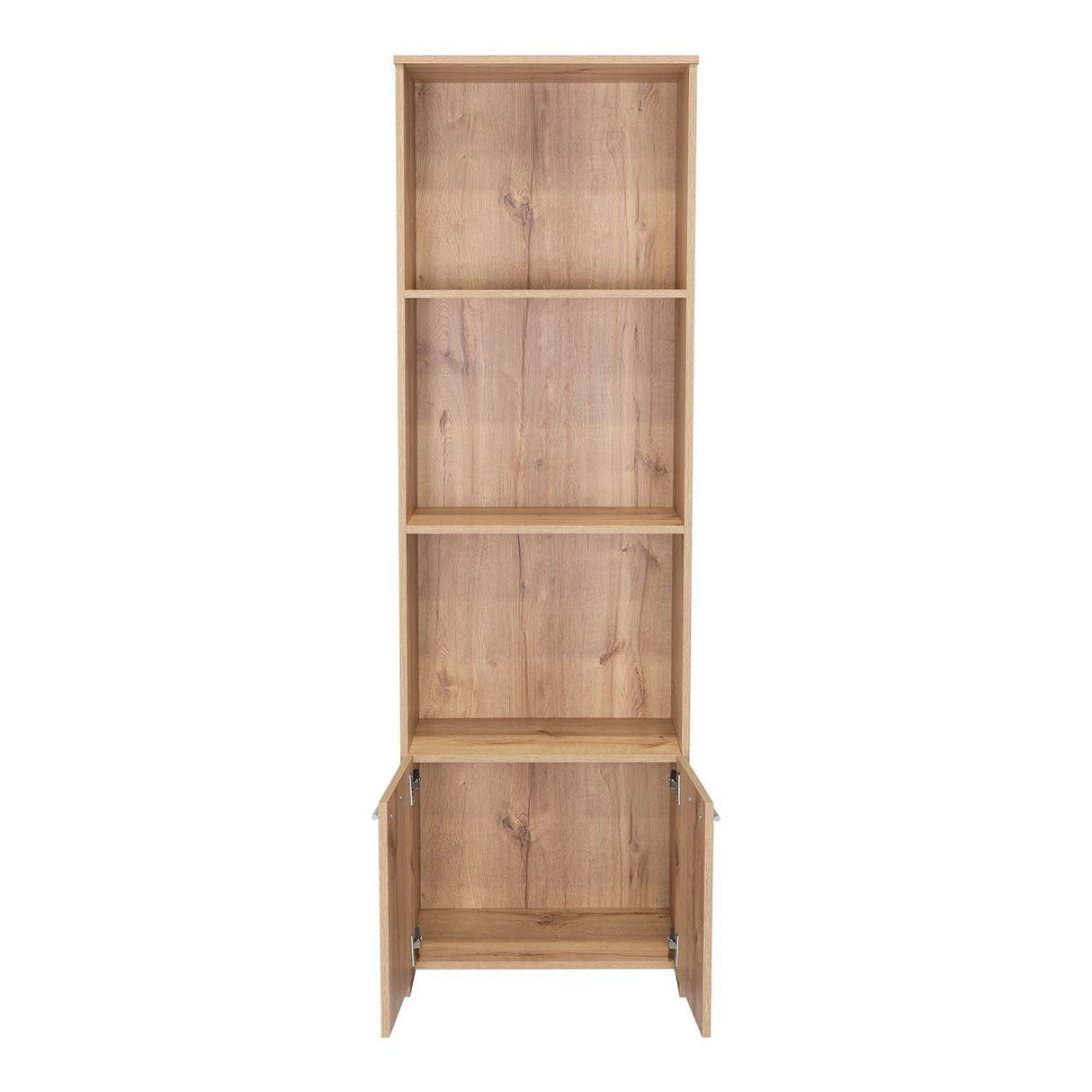 Biblioteca Lisa Easy Duna 55.1x181.5cm con Tres Compartimientos y con Un Cajón - Bibliotecas | Bylmo