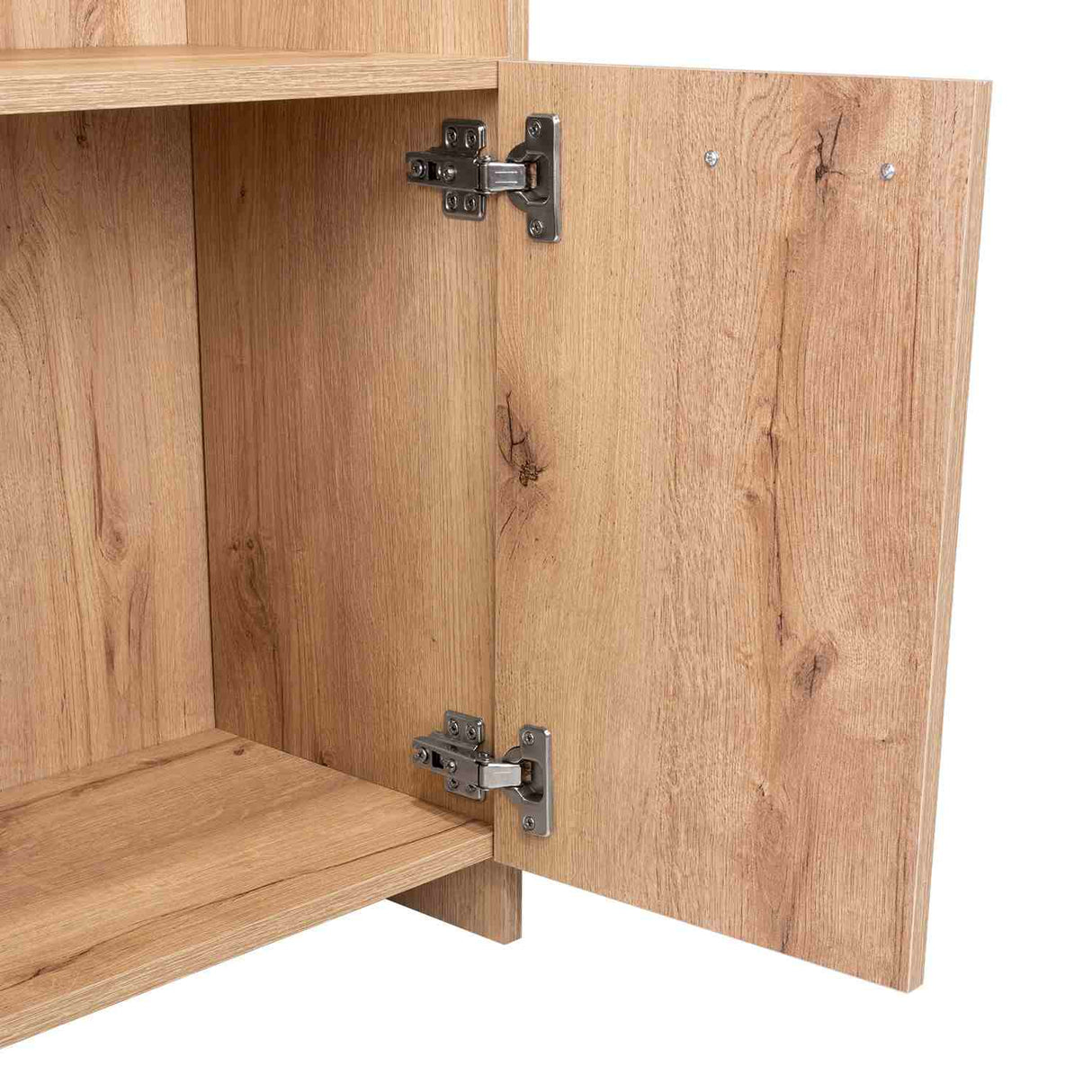 Biblioteca Lisa Easy Duna 55.1x181.5cm con Tres Compartimientos y con Un Cajón - Bibliotecas | Bylmo