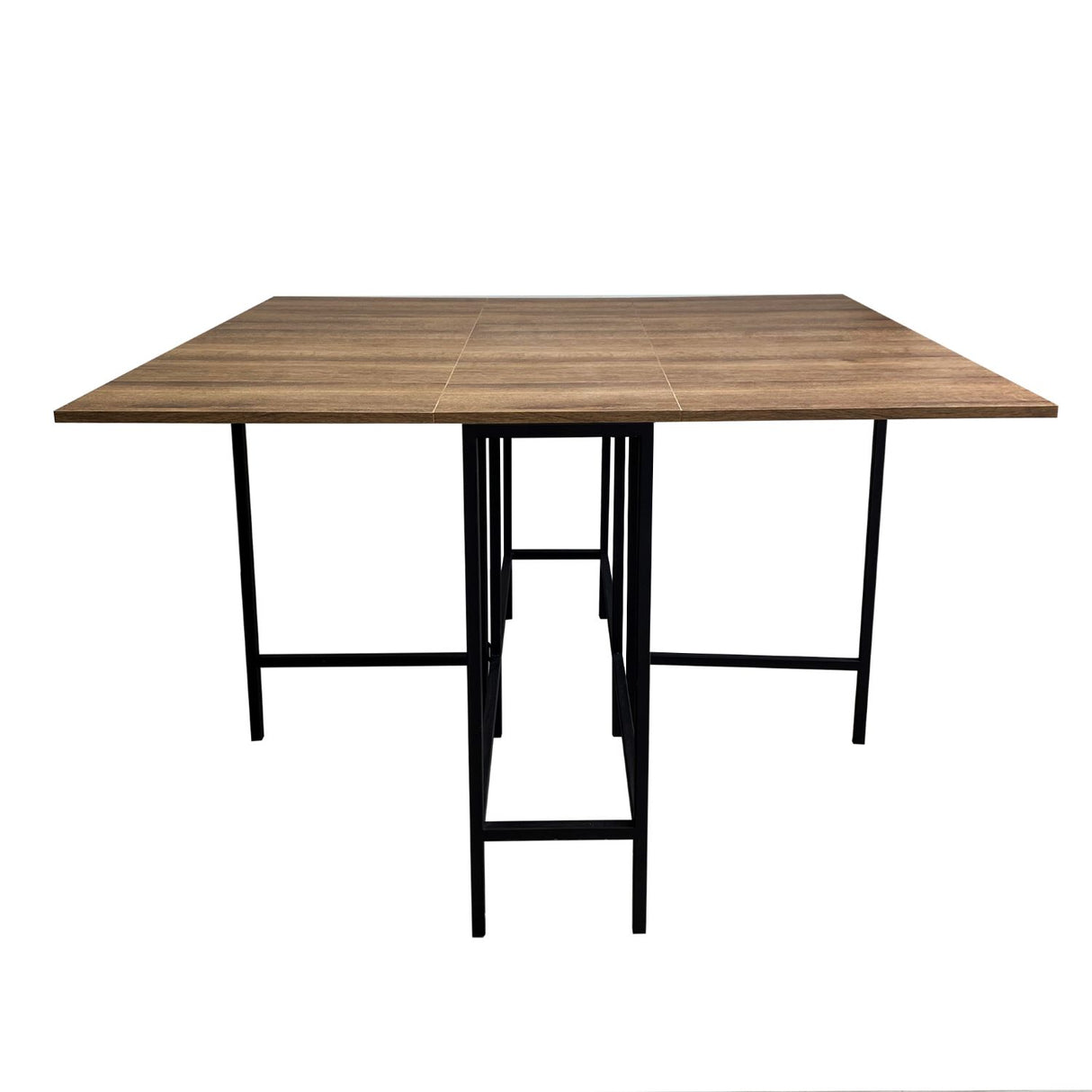 Combo Comedor Plegable y Sillas Pro Amareto y Negro 111 cm de Cuatro Puestos - Comedores | Bylmo