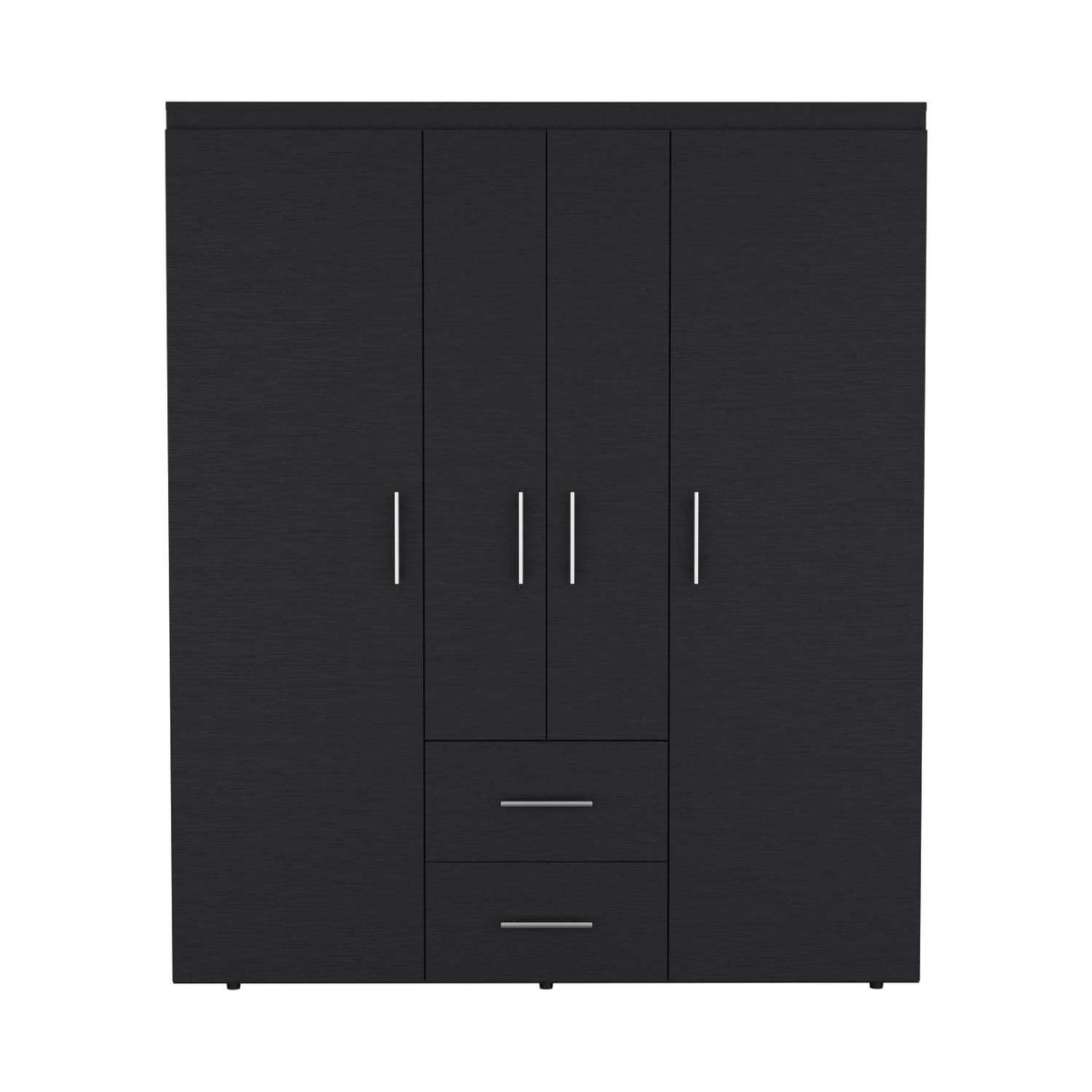 Closet Bariloche Eco Wengue 150 cm con Cuatro Puertas Y Dos Cajones - Closets | Bylmo