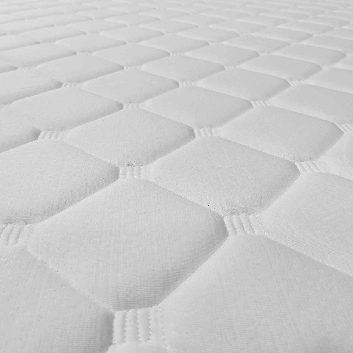 Combo Base Cama y Colchón DreamOn Pictor Gris Doble 140 cm Rectangular con Dos Almohadas