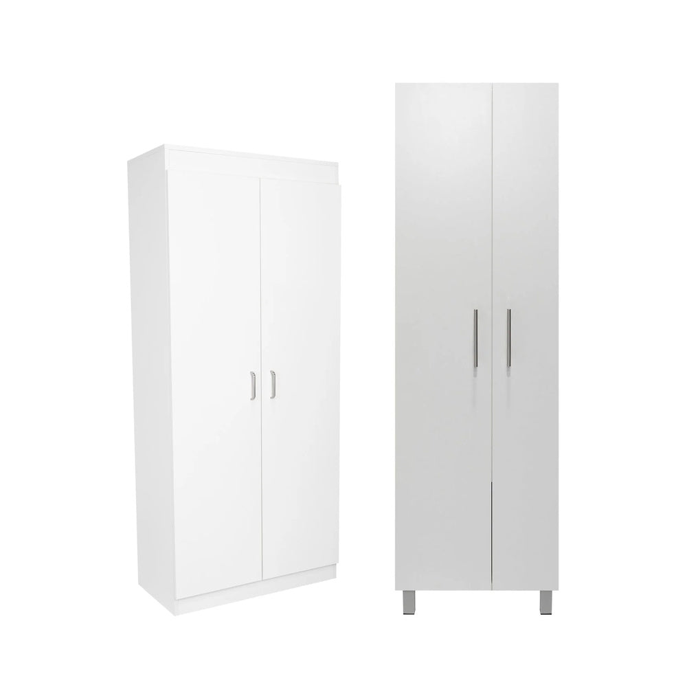 Combo Alacena Varese Blanco y Mueble de Aseo Nala Blanco