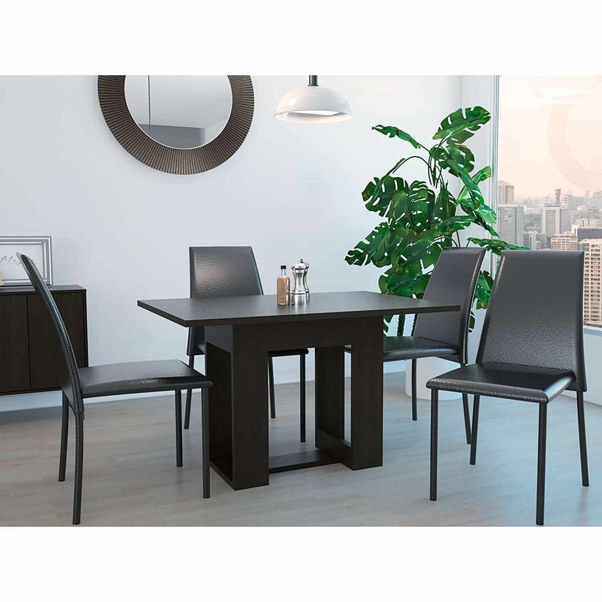Comedor Volterra Wengue 120x74.05cm Rectangular de Cuatro Puestos y sin Sillas - Comedores | Bylmo