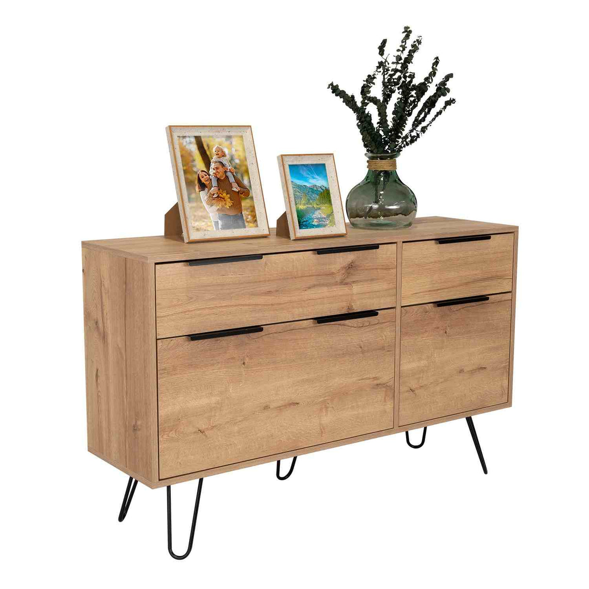 Cómoda Concept Duna 120x120cm De Dos Hileras con Dos Cajones - Cajoneras y Comodas | Bylmo