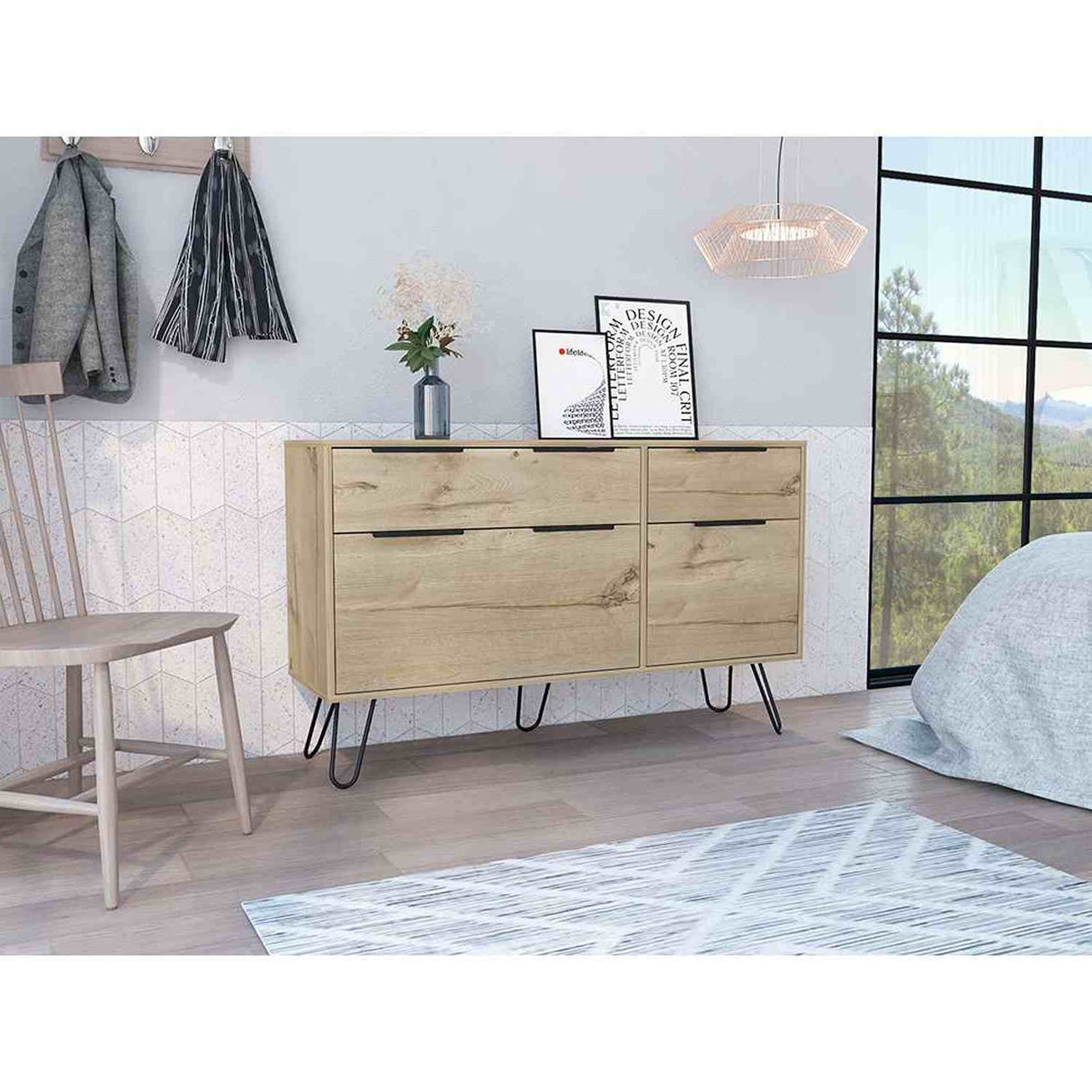 Cómoda Concept Duna 120x120cm De Dos Hileras con Dos Cajones - Cajoneras y Comodas | Bylmo