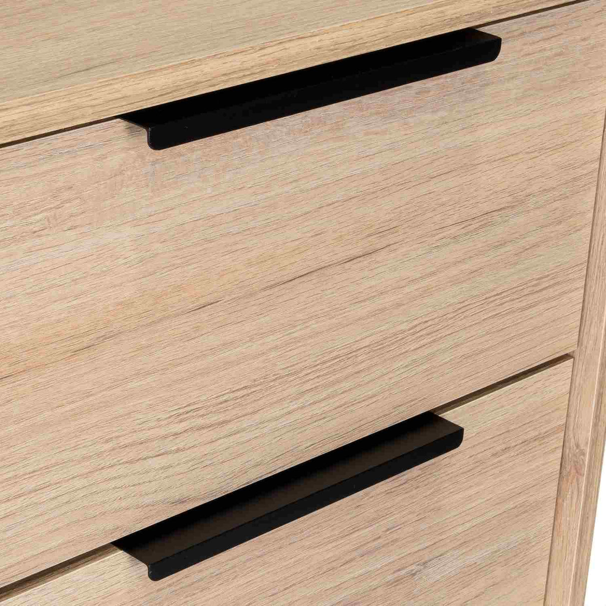 Cómoda Kaia Rovere y Blanco 45x107.8cm De Cinco Hileras con Cinco Cajones - Cajoneras | Bylmo