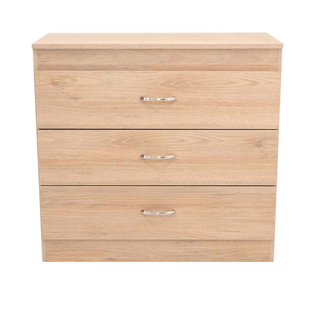 Cómoda Melia Duna y Blanco 80x75cm De Tres Hileras con Tres Cajones - Cajoneras | Bylmo