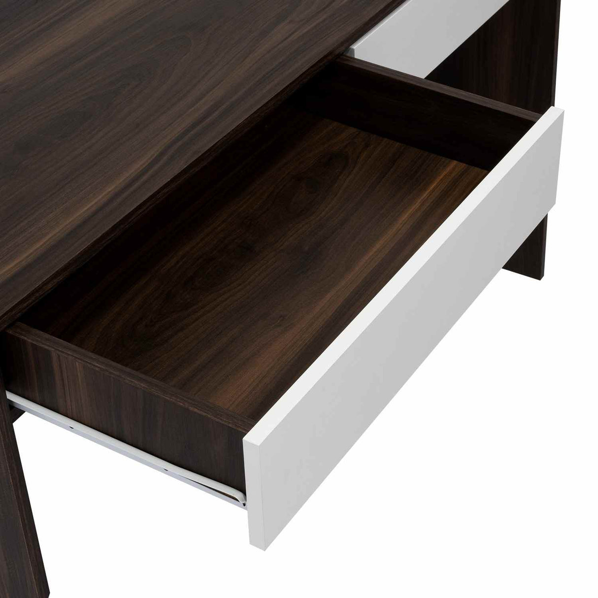 Escritorio Acre Blanco Nevado 120x75cm Con Dos Cajones - Escritorios y Archivadores | Bylmo