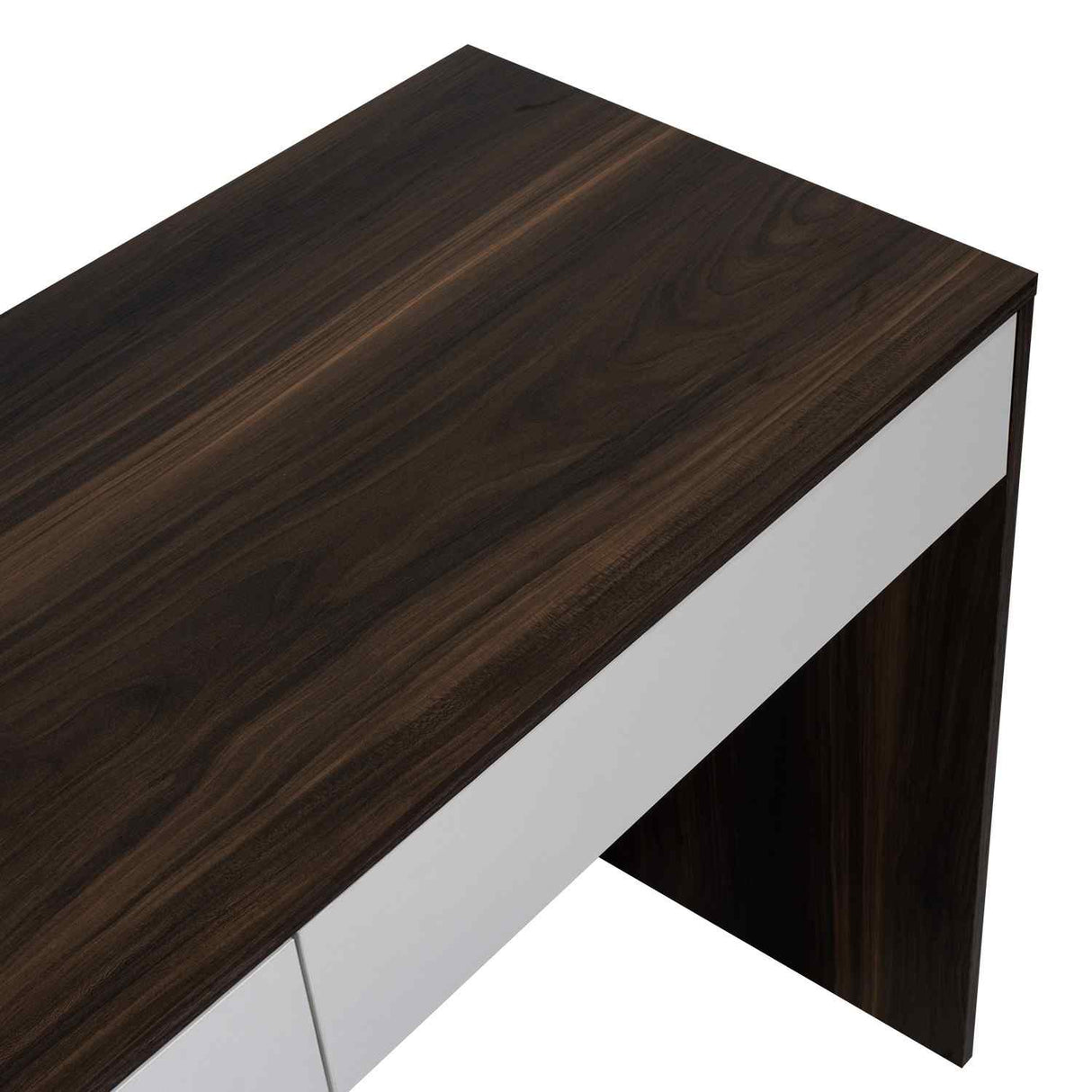 Escritorio Acre Blanco Nevado 120x75cm Con Dos Cajones - Escritorios y Archivadores | Bylmo