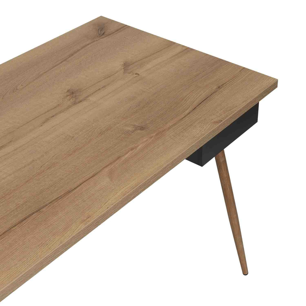 Escritorio Newport Duna y Plomo 150x73.5cm sin Cajones - Escritorios y Archivadores | Bylmo