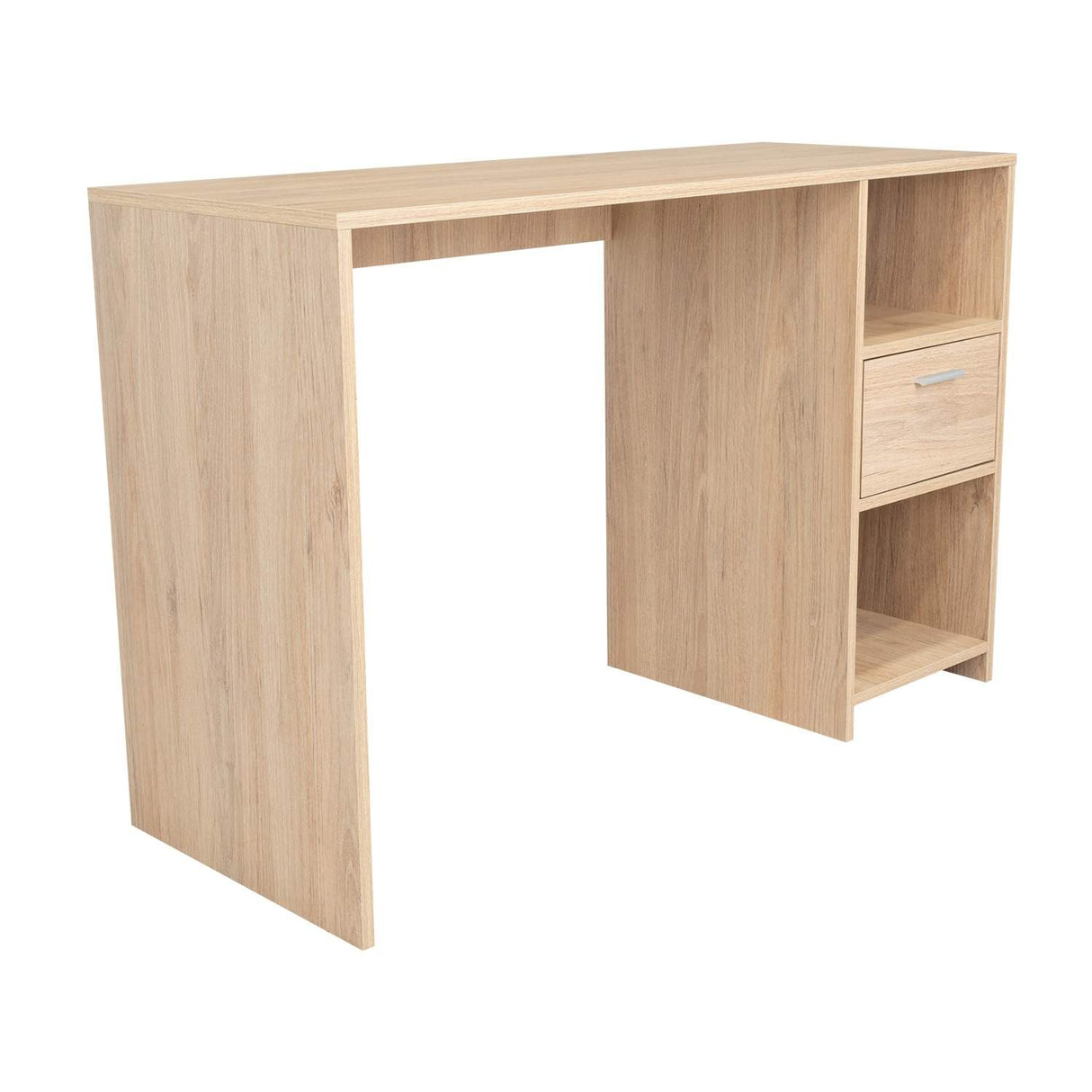 Escritorio Omma Rovere 110 cm con Cajón y Entrepaños - Escritorios y Archivadores | Bylmo