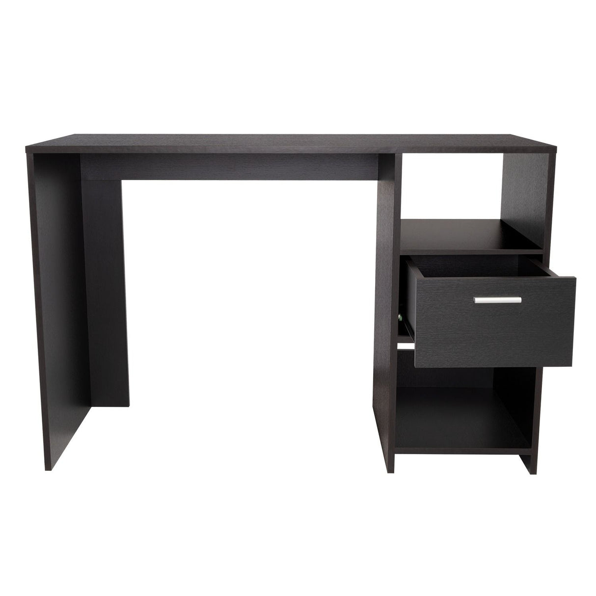 Escritorio Omma Wengue 110 cm con Cajón y Entrepaños - Escritorios y Archivadores | Bylmo