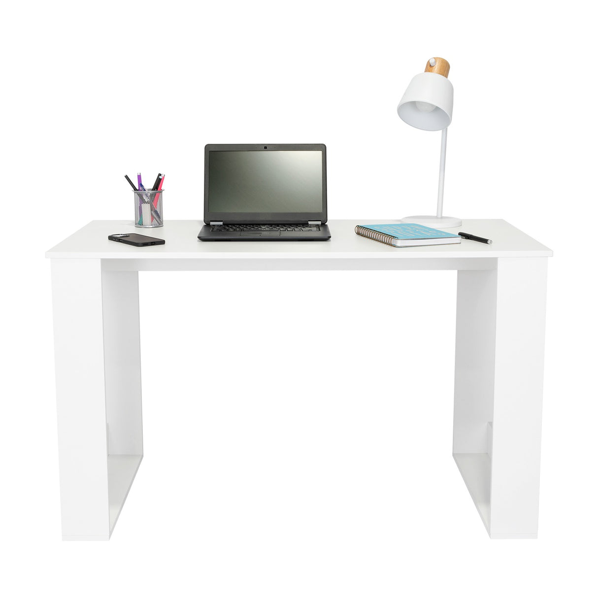 Escritorio Oviedo Blanco 120x73cm sin Cajones - Escritorios y Archivadores | Bylmo