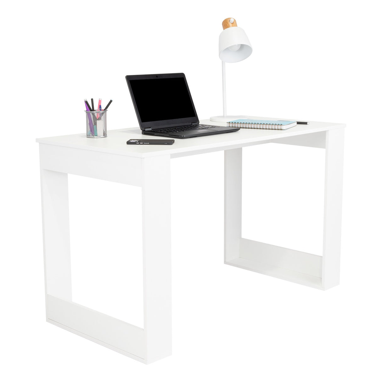 Escritorio Oviedo Blanco 120x73cm sin Cajones - Escritorios y Archivadores | Bylmo