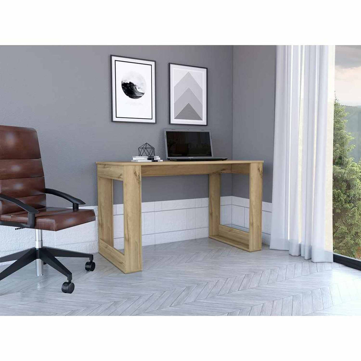 Escritorio Oviedo Z Duna 120x73cm sin Cajones - Escritorios y Archivadores | Bylmo