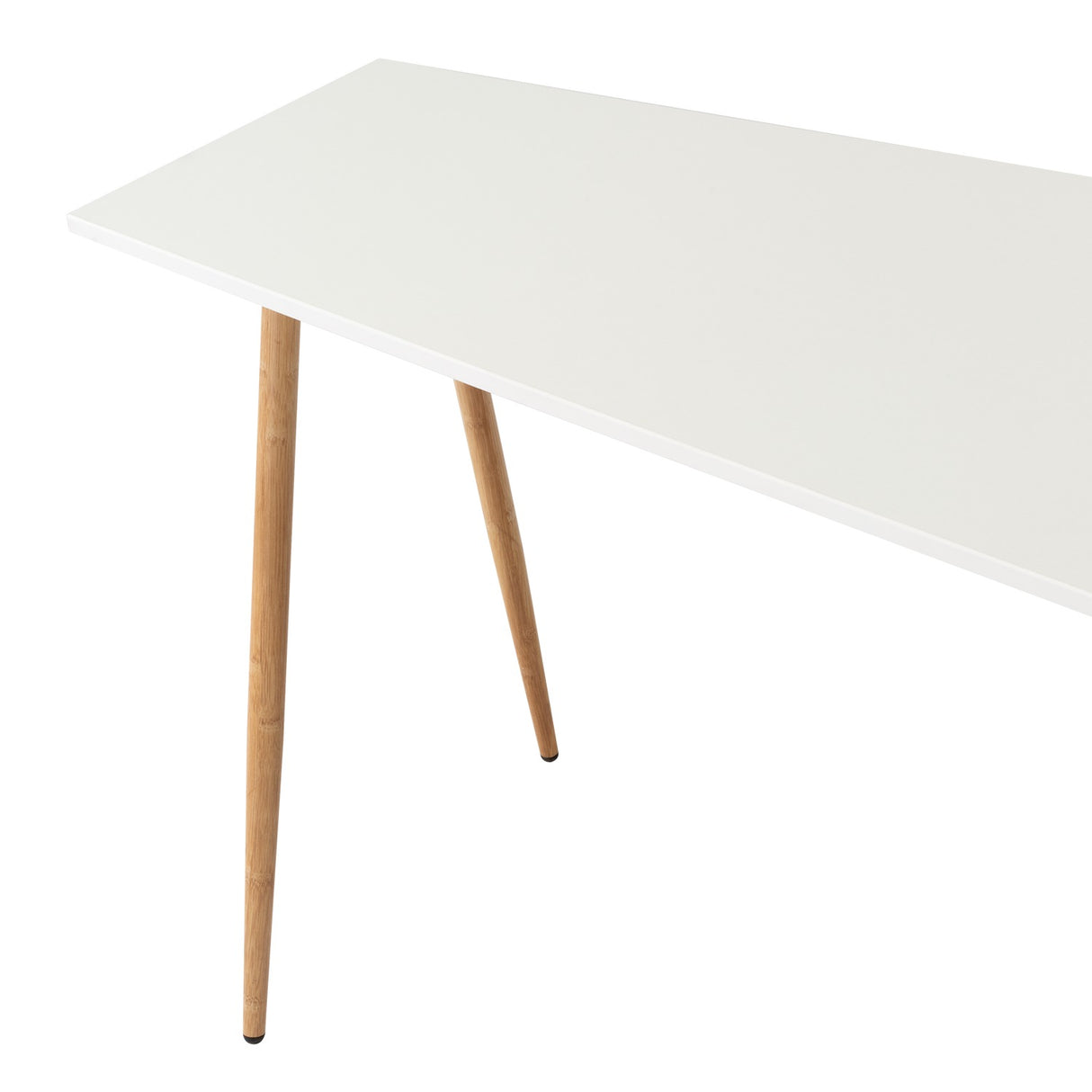 Escritorio en L Singapur Duna y Blanco 130x130cm sin Cajones y con Organizador de Libros - Escritorios | Bylmo