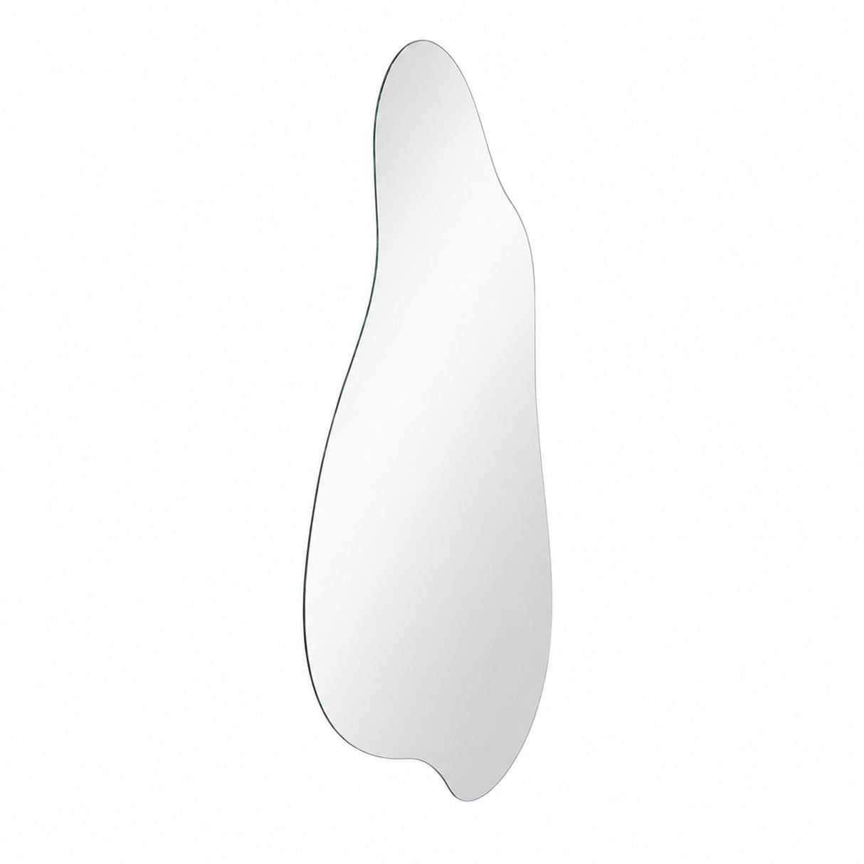 Espejo de Pared Maya Plateado 72x110cm Asimetrico sin Marco