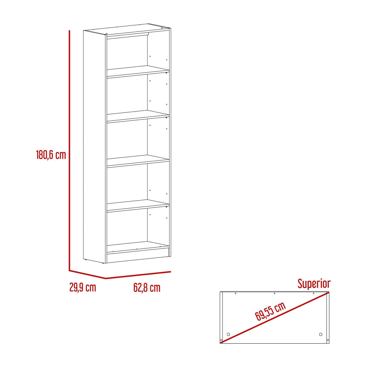 Estantería Home 63cm - Vista 7