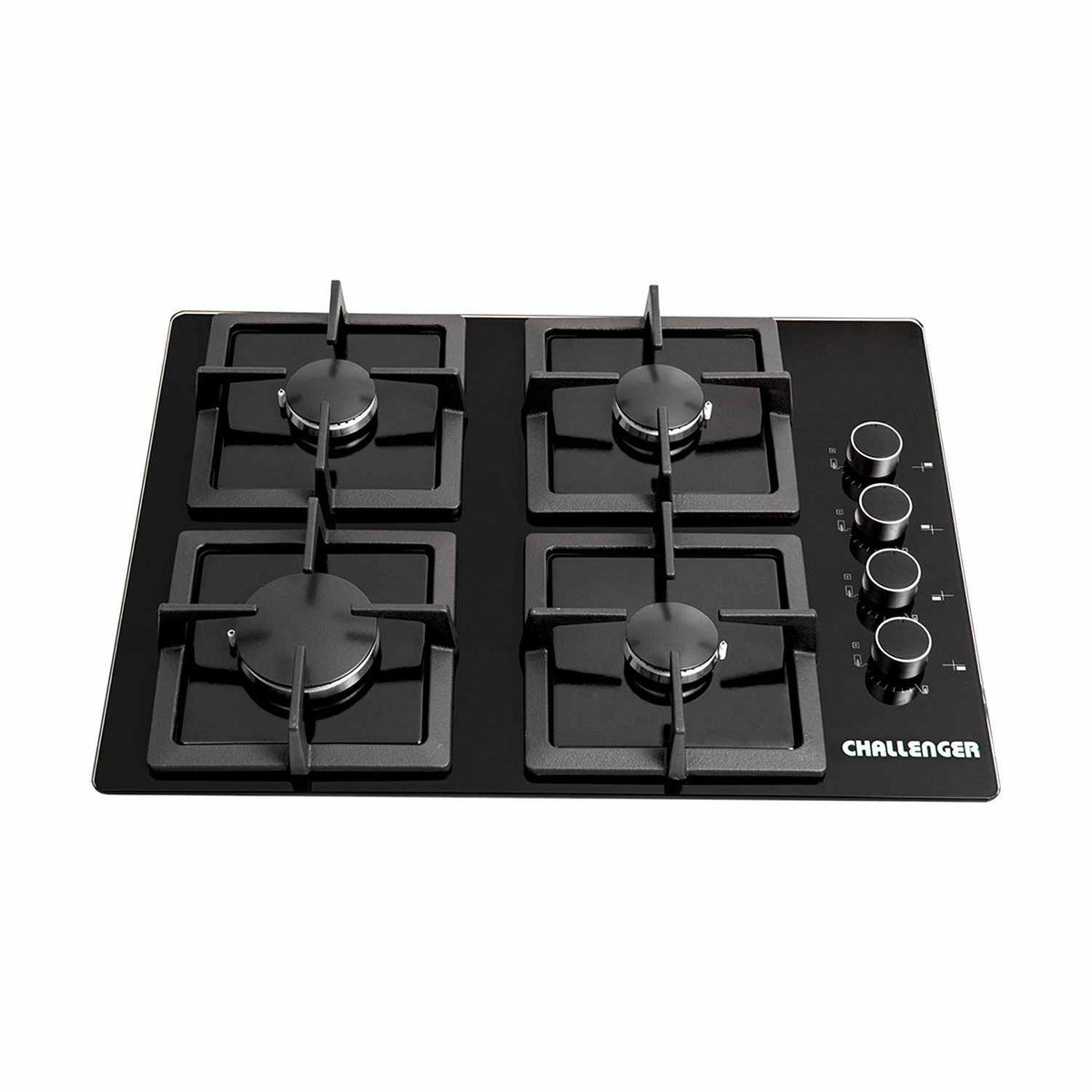 Estufa de Empotrar Challenger Negro 60x45cm de Cuatro Quemadores