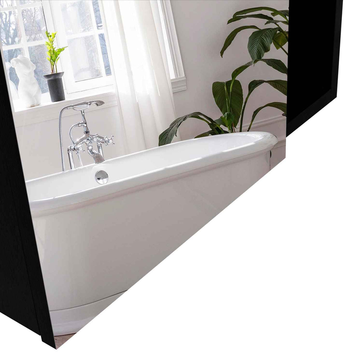 Gabinete de Baño Labelle Wengue 45x49.7cm Cuadrado con Espejo y con Tres Entrepaños - Gabinetes de Baño | Bylmo