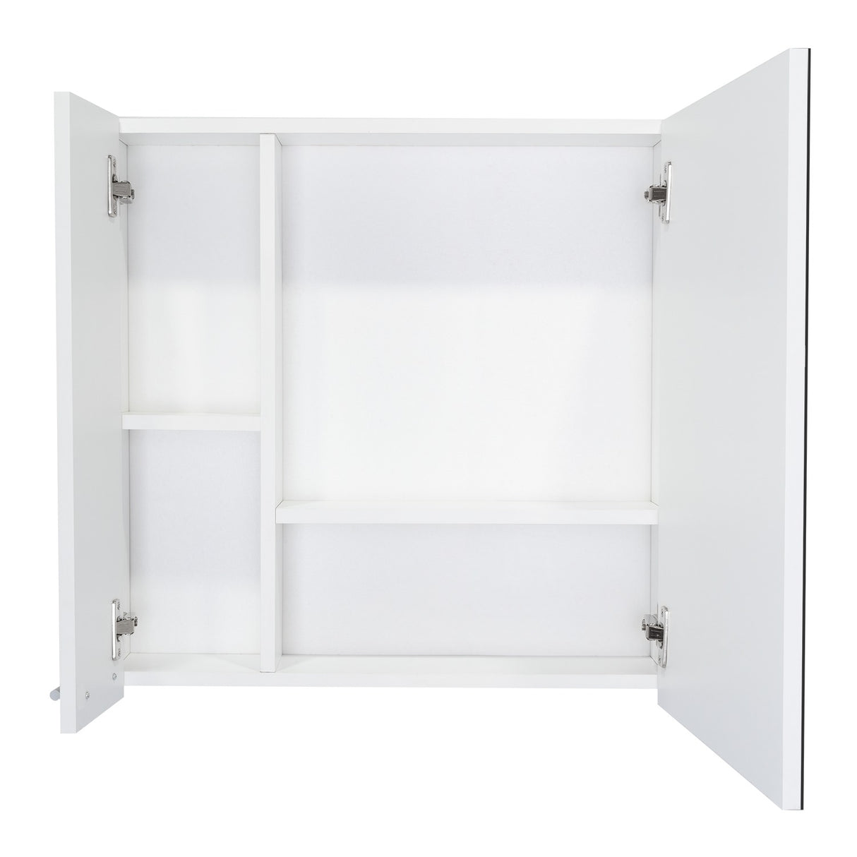 Gabinete de Baño Sines Blanco 60x60cm Cuadrado con Espejo y con Dos Entrepaños - Gabinetes | Bylmo