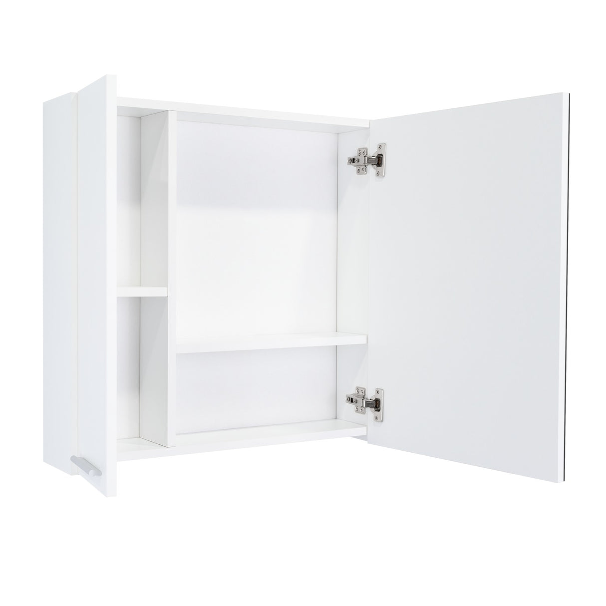 Gabinete de Baño Sines Blanco 60x60cm Cuadrado con Espejo y con Dos Entrepaños - Gabinetes | Bylmo