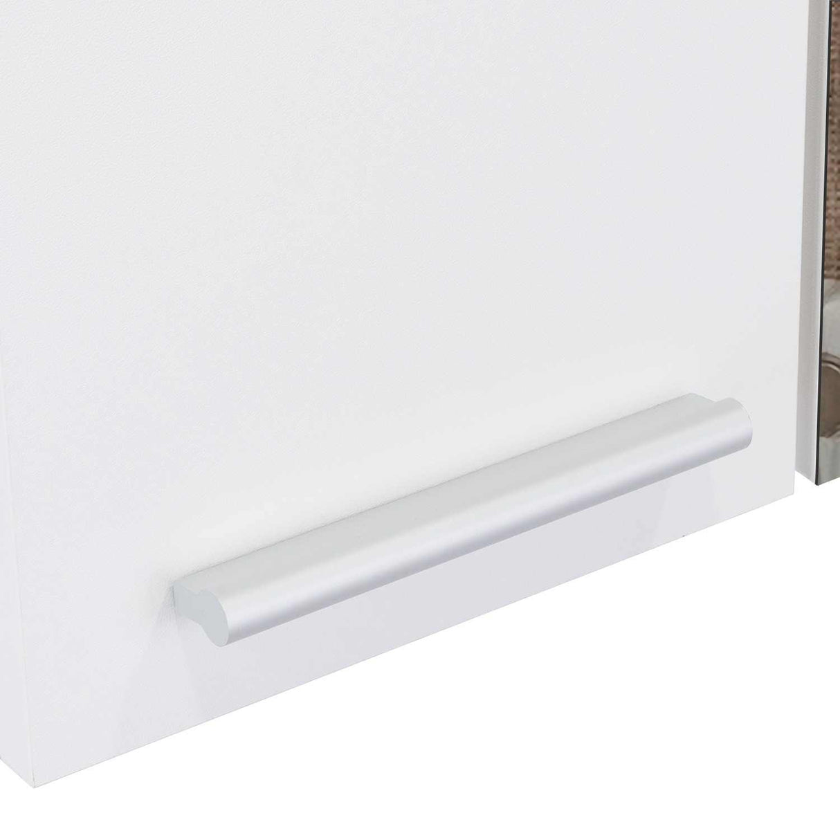 Gabinete de Baño Sines Blanco 60x60cm Cuadrado con Espejo y con Dos Entrepaños - Gabinetes | Bylmo