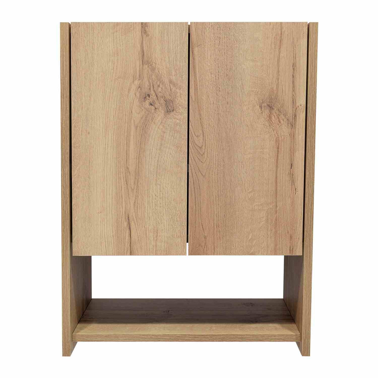 Gabinete de Baño Ventus Duna y Plomo 60x45cm Cuadrado con Dos Entrepaños - Gabinetes | Bylmo