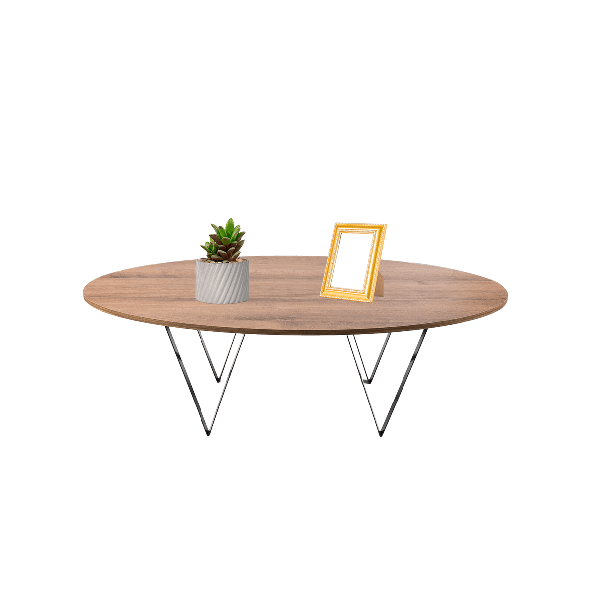Mesa de Centro Vicotry Amaretto 120x38cm Ovalado Con Patas - Mesas | Bylmo