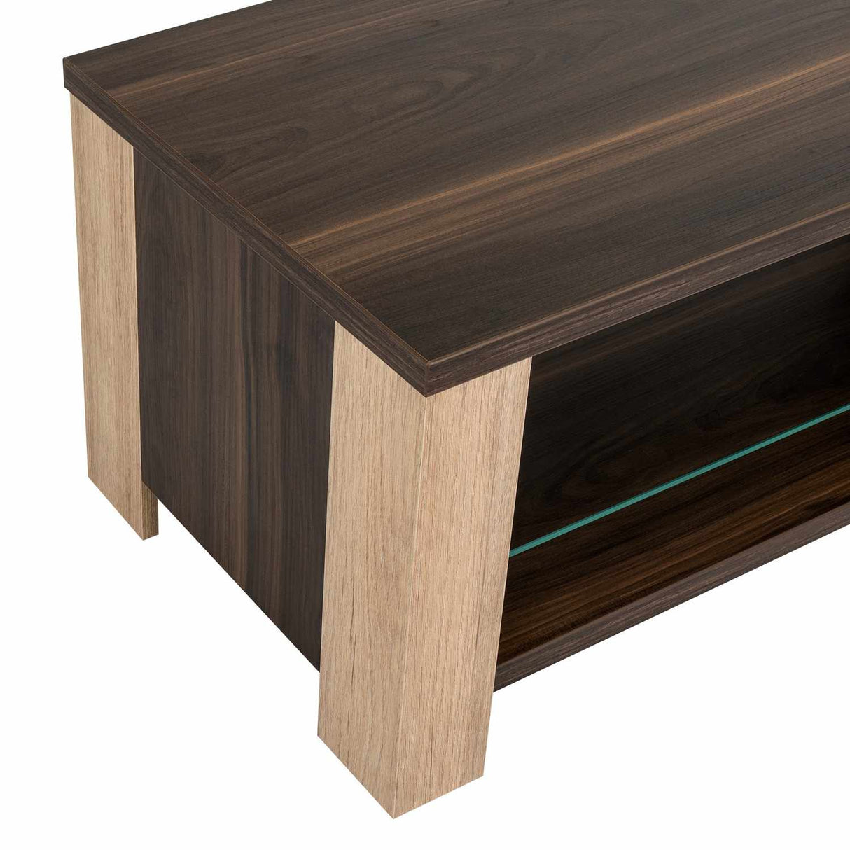 Mesa de Centro Athina Habano 100x39.5cm Rectangular Con Patas - Mesas | Bylmo