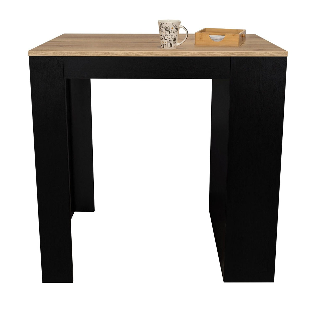 Mesa Auxiliar Tanna Wengue 79 cm Rectangular Elevada - Mesas Auxiliares | Bylmo