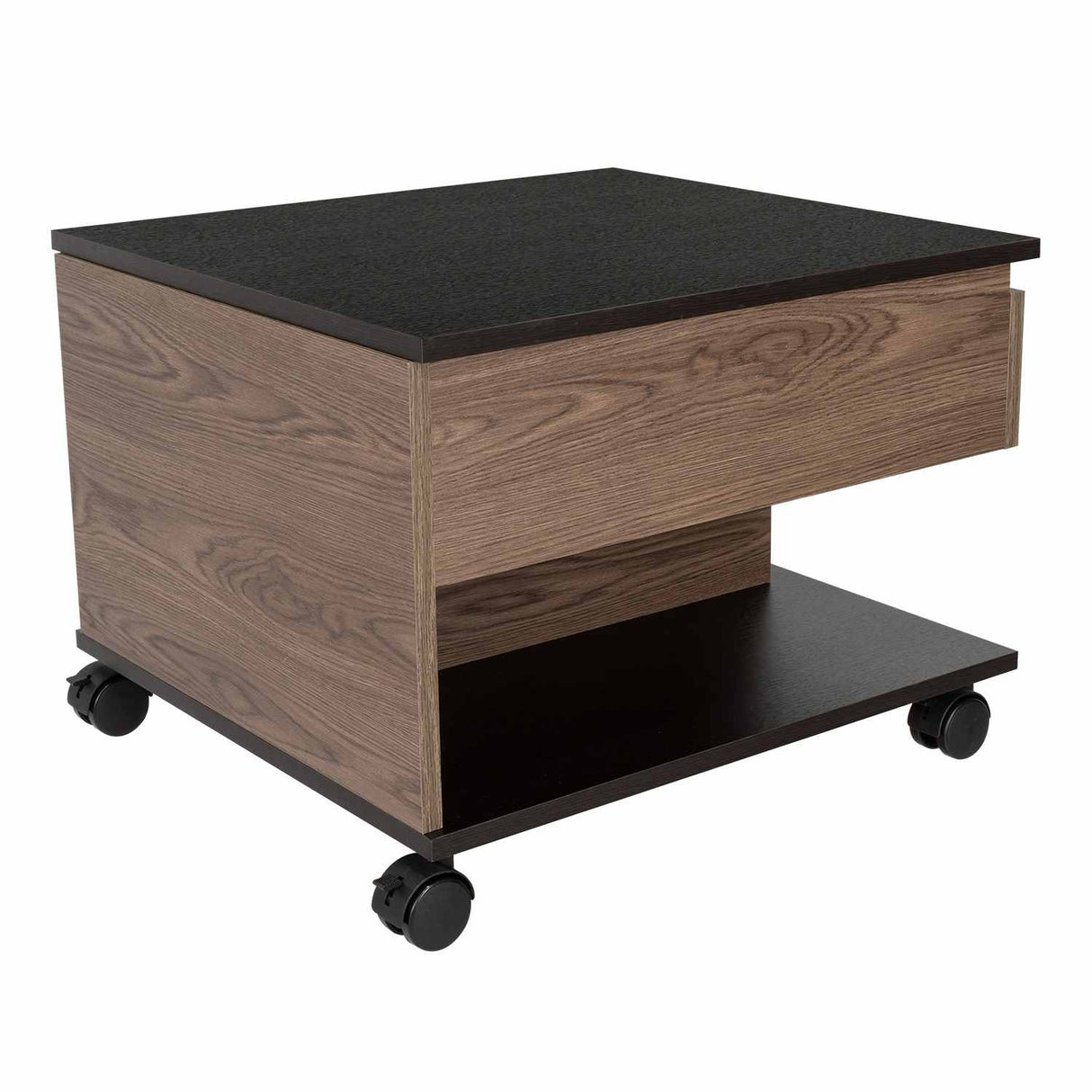 Mesa de Centro Coñac 55x39cm Rectangular Transformable Con Ruedas - Mesas | Bylmo