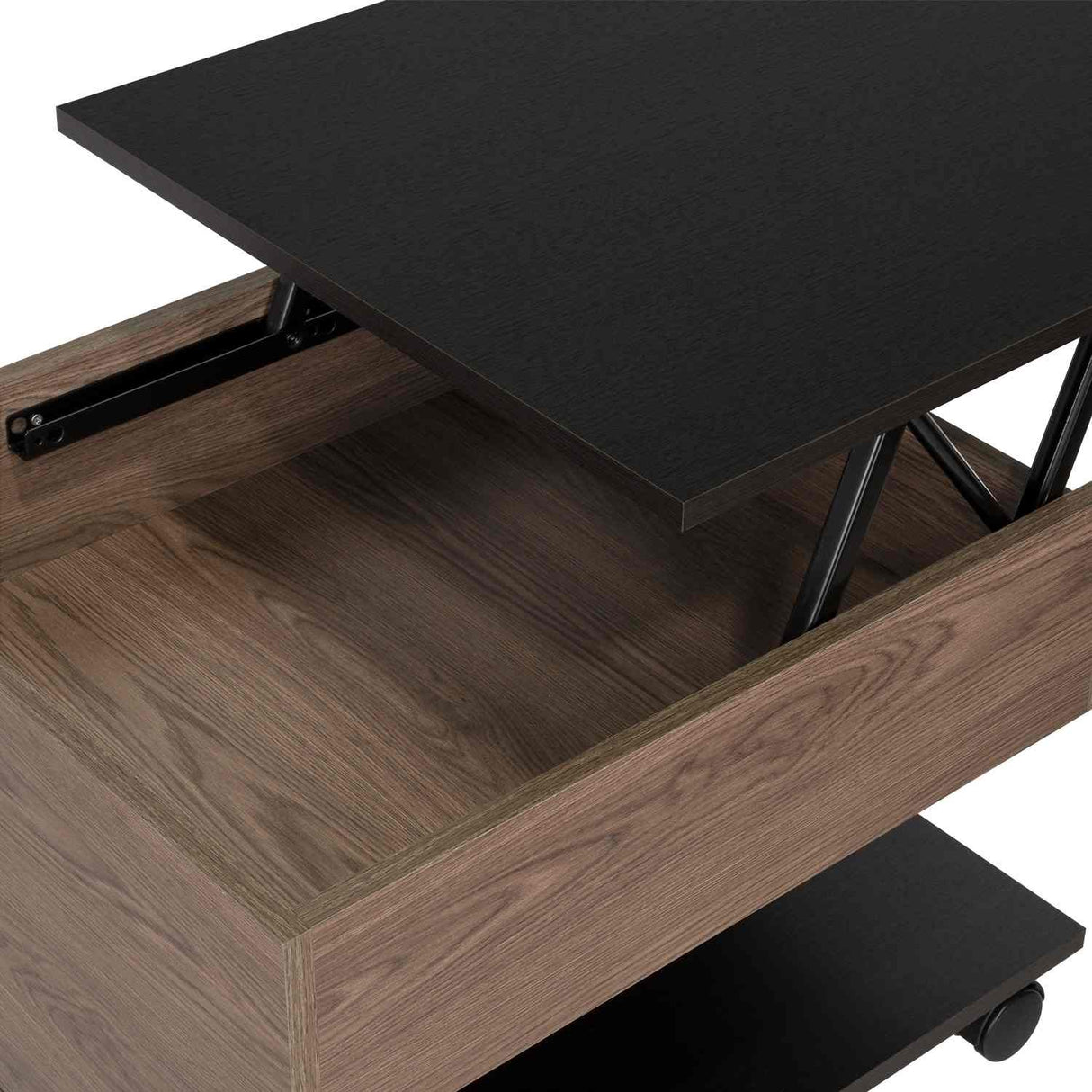 Mesa de Centro Coñac 55x39cm Rectangular Transformable Con Ruedas - Mesas | Bylmo