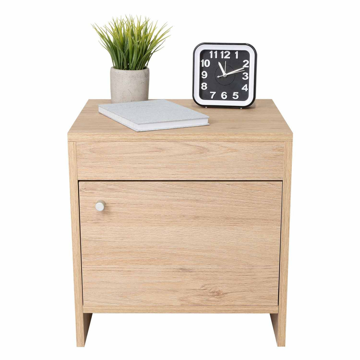 Mesa de Noche Colore Rovere 40x41.6cm con Una Puerta - Mesas de Noche | Bylmo