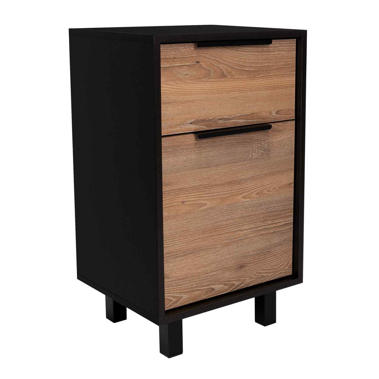 Mesa de Noche Kaia Z Wengue 41x70cm con Un Cajón y con Una Puerta - Mesas de Noche | Bylmo