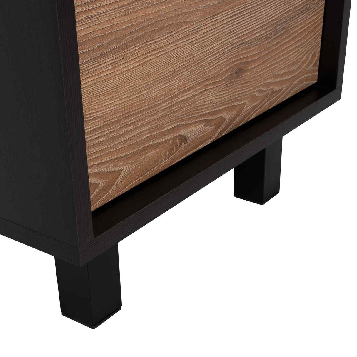 Mesa de Noche Kaia Z Wengue 41x70cm con Un Cajón y con Una Puerta - Mesas de Noche | Bylmo
