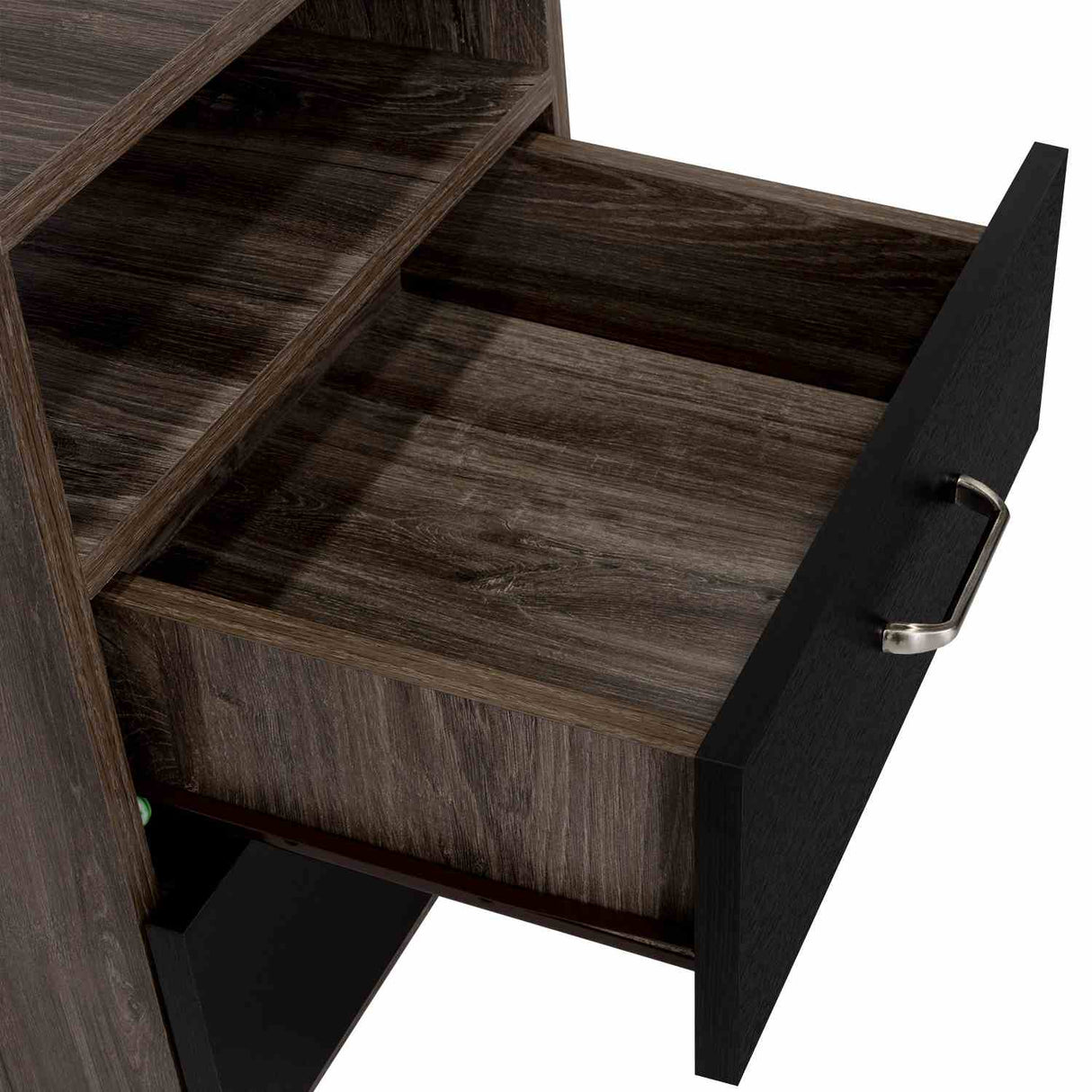 Mesa de Noche Napoles Siena 50.7x40.7cm con Dos Cajones y con Un Compartimiento - Mesas de Noche | Bylmo