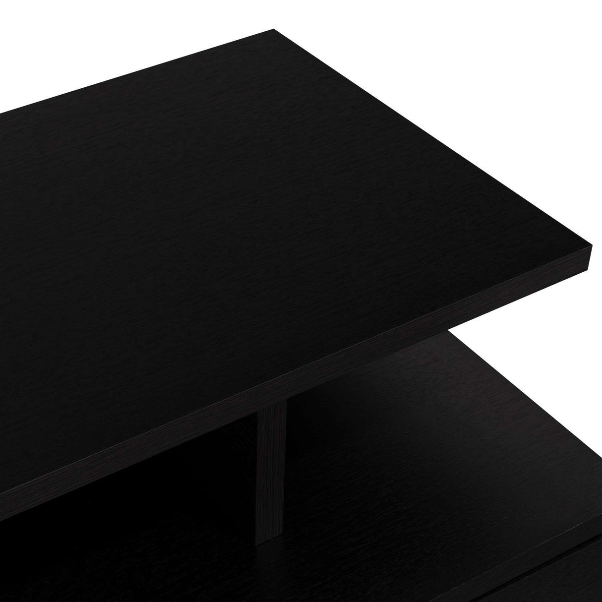 Mesa de Noche Flotante Wengue 36x30cm con Un Cajón y con Dos Compartimientos - Mesas de Noche | Bylmo