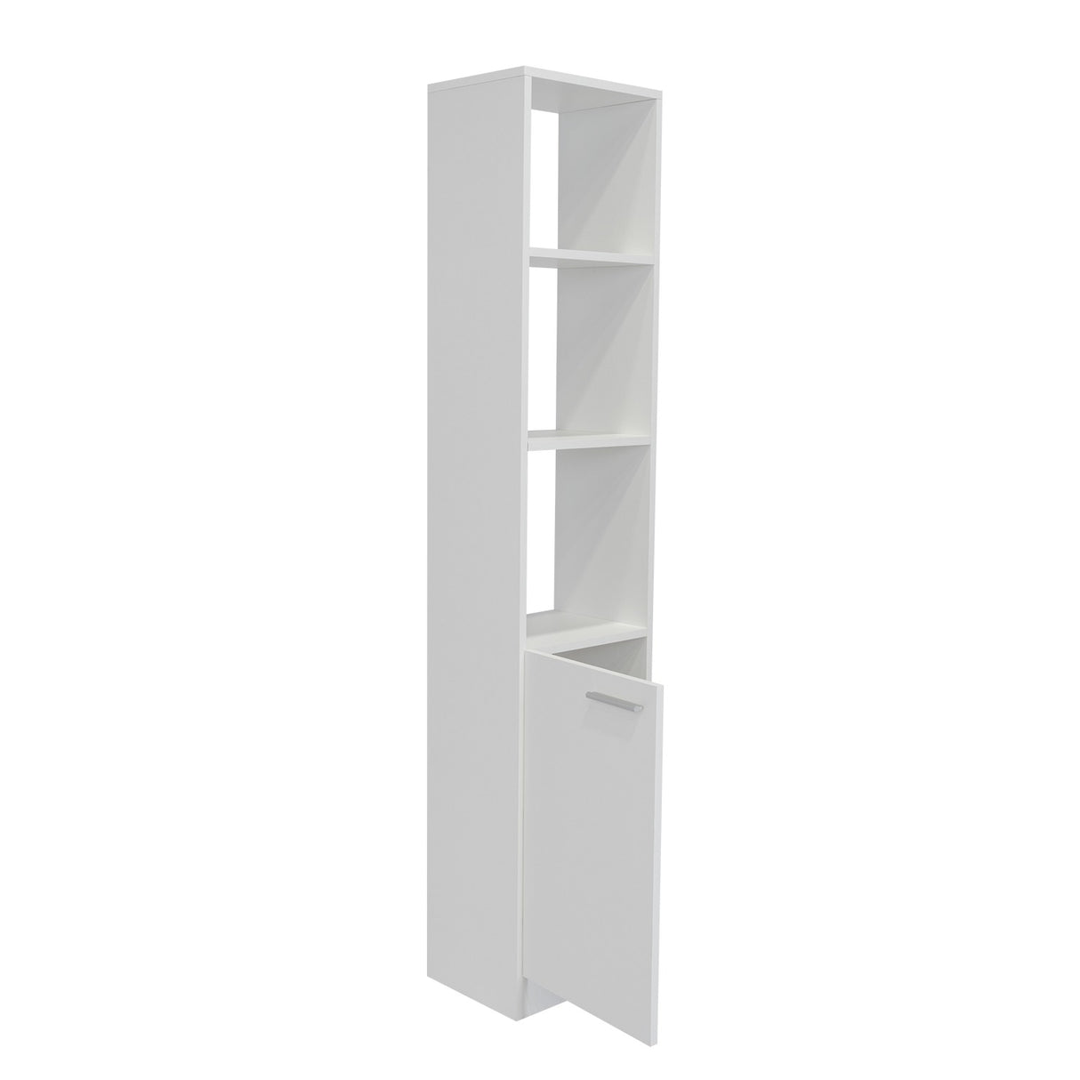 Optimizador de Baño Bath Blanco 33x162.2cm sin Cajones y con Dos Entrepaños - Gabinetes | Bylmo