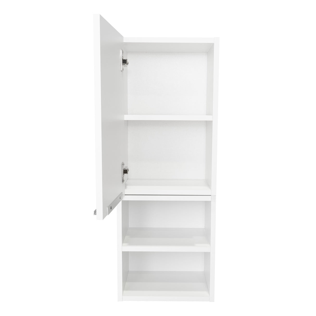 Gabinete de Baño Jules Blanco 30x80cm Rectangular sin Espejo y con Dos Entrepaños - Gabinetes | Bylmo