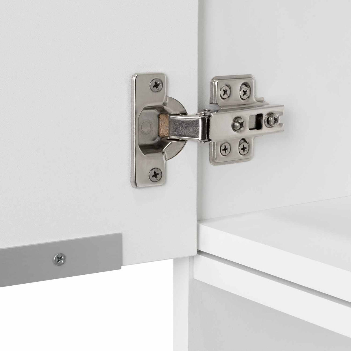 Gabinete de Baño Jules Blanco 30x80cm Rectangular sin Espejo y con Dos Entrepaños - Gabinetes | Bylmo