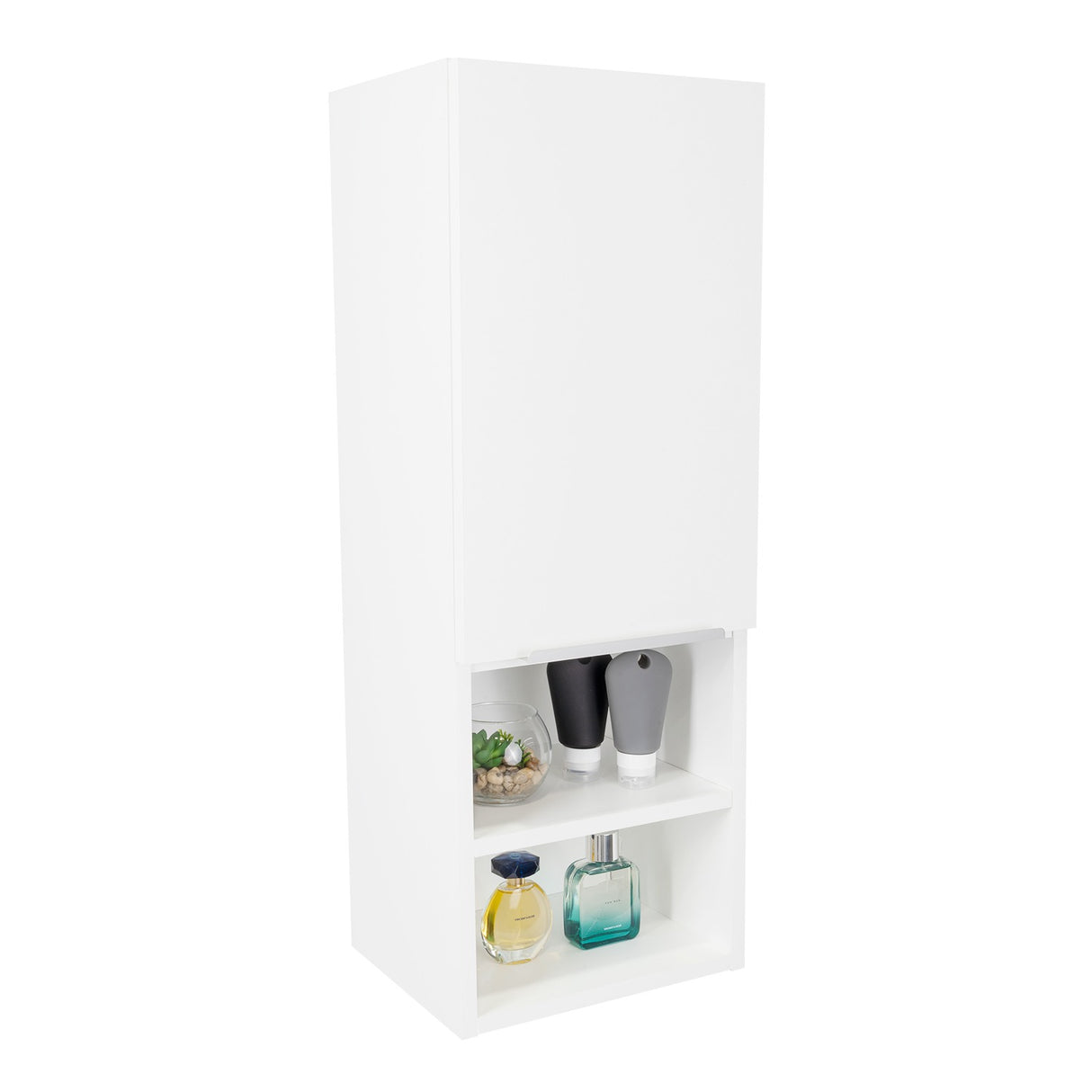 Gabinete de Baño Mila Blanco 30x81.7cm Rectangular sin Espejo y con Dos Entrepaños - Gabinetes | Bylmo