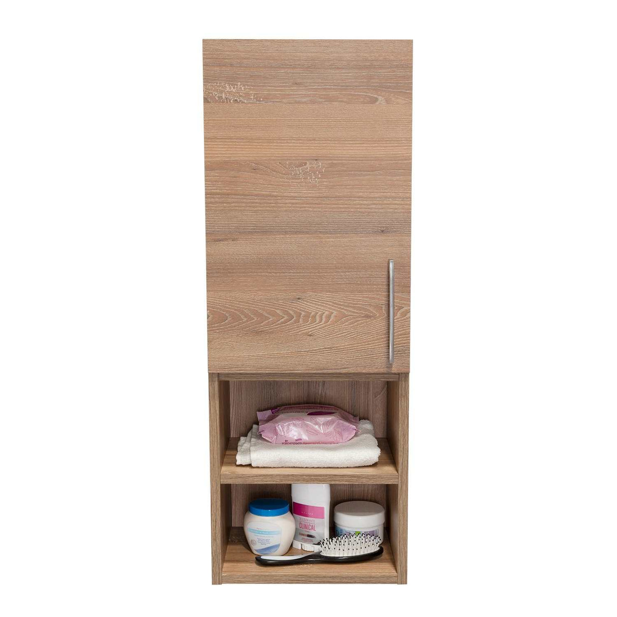 Gabinete de Baño Barcelona Miel 30x81.5cm Rectangular sin Espejo y con Dos Entrepaños - Gabinetes | Bylmo